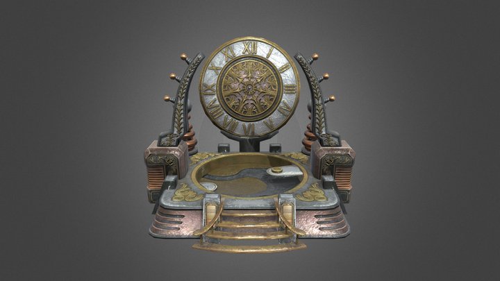 Time Portal - Steampunk 3D Model