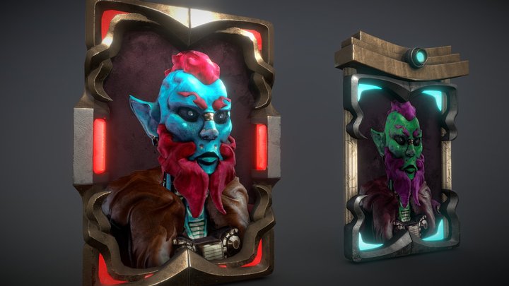 FREE CARD FRAME MODEL 3D Model