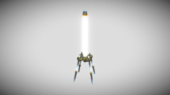 Sci-fi Lamp 3D Model