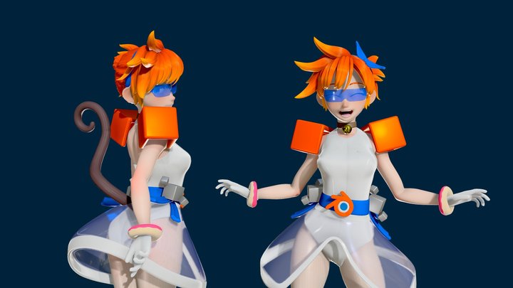 Blender Chan 3D Model