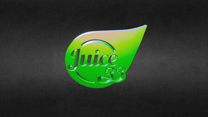 juice33 logo 3D Model