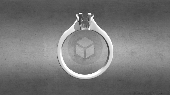 ATLANTIDA Design - engagement ring 3D Model