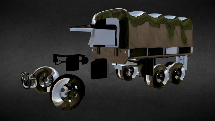 GMC CCKW 353 "Deuce-and-a-half" 3D Model