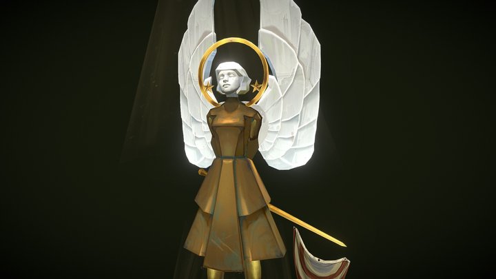Angel Statue (OLD) 3D Model