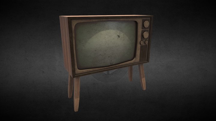 Old 60's Television 3D Model