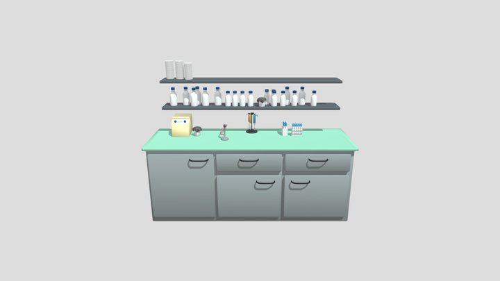 Lab bench 2 3D Model