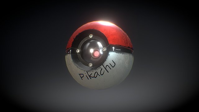 PBR Pokeball (Recreated) 3D Model