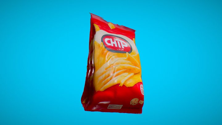 Chips bag 3D Model