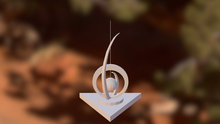 Era espacial (Escultura na Torre de TV) 3D Model