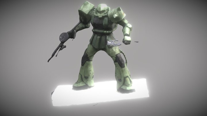 Zaku Scan 3D Model
