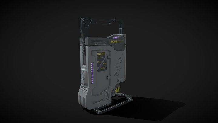 Futuristis_baterry 3D Model