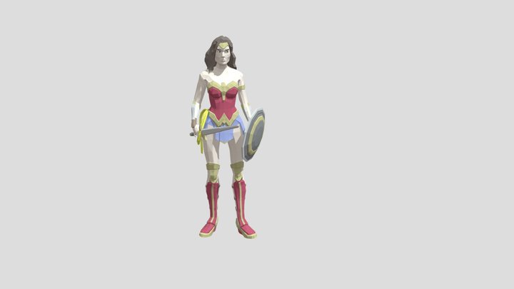Wonder Woman (Gal Gadot - Rigged) – Modello 3D gratuito STL