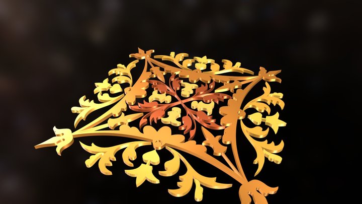 Autumn Ornament 3D Model