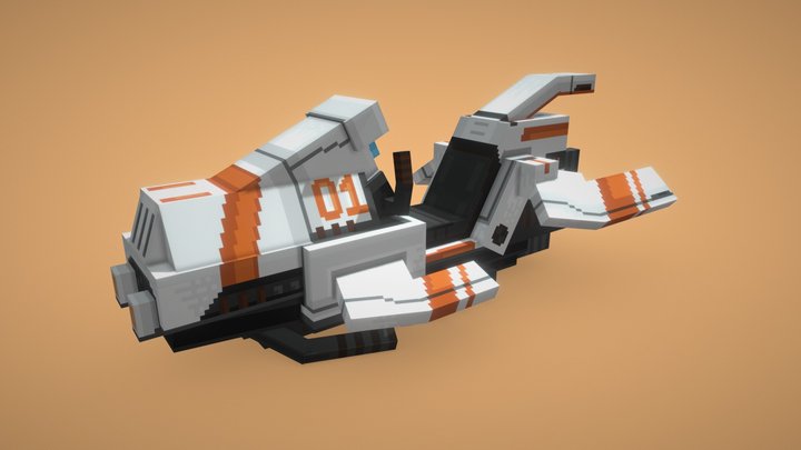 HB-01 Hoverbike 3D Model