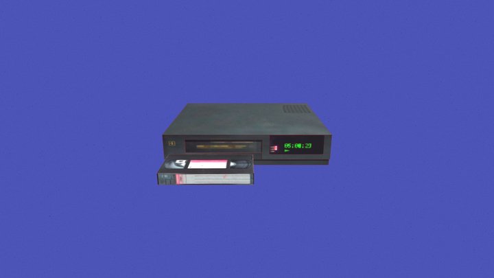 PS1 | VCR and VHS VIDEOTAPE 3D Model
