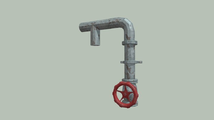 Low Poly Pipe Assets 3D Model