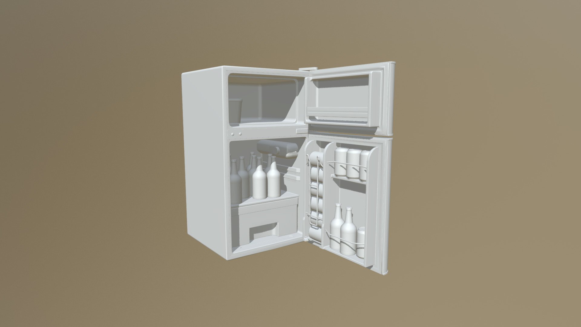 Minifridge Highpoly