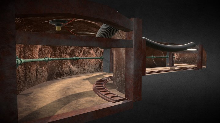 Modular Cave Set 3D Model