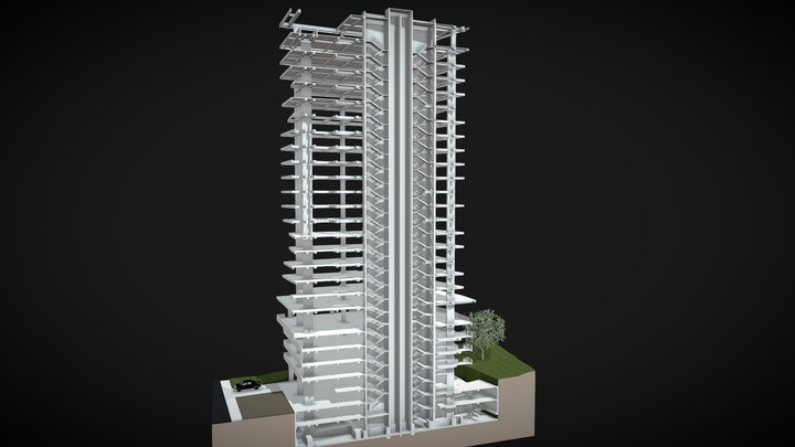 Icono 60 Estructura 3D Model