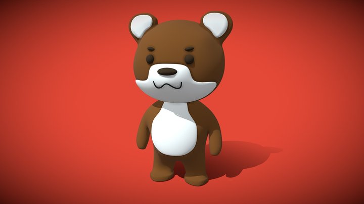 Cartoon bear 3D Model