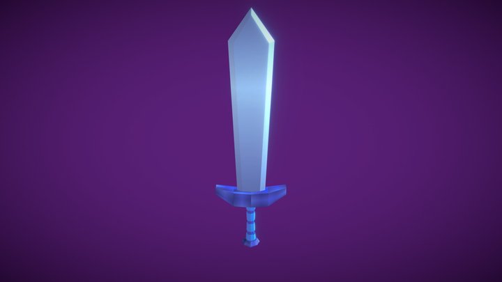 Ejercicio Espada Lowpoly 3D Model