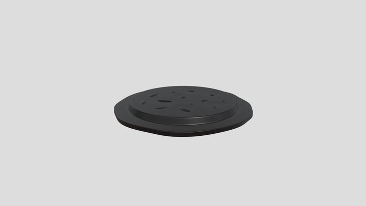 南部せんべい型プレート皿 – Gratis 3D-model STL