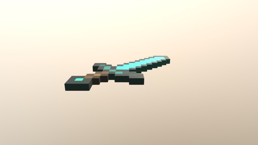 Minecraft Diamond Sword - Download Free 3D model by Younis Yousef ...