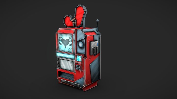 CGMA Week 4 - Stylized Prop Vending Machine 3D Model