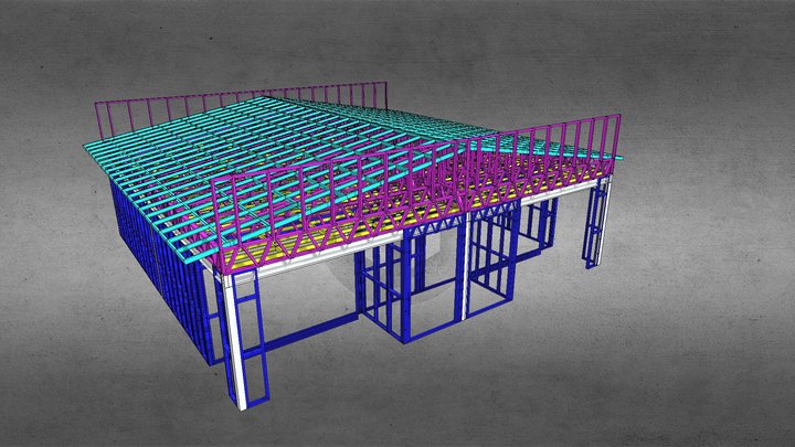 Молодежный центр в Чолпон-Ате 3D Model
