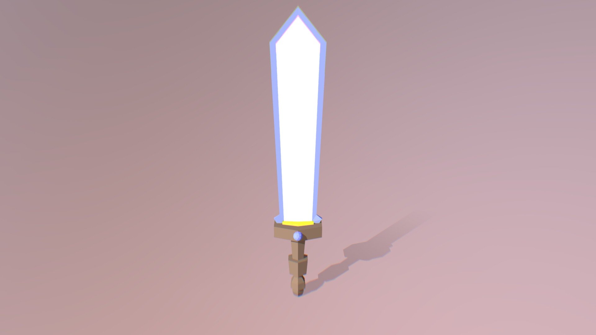 Cartoon Low Poly Sword
