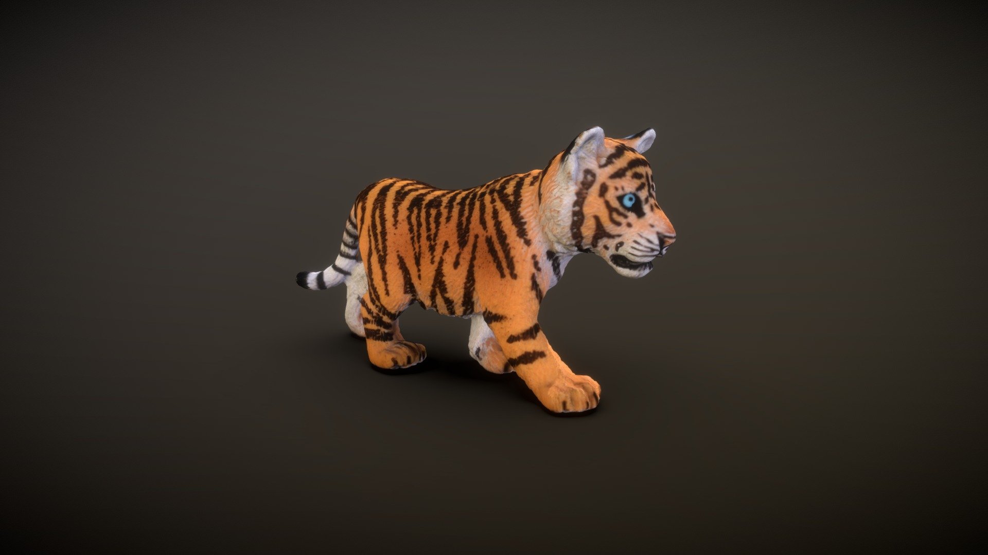 The World's Most Adorable Tiger 3D Rendering · Creative Fabrica