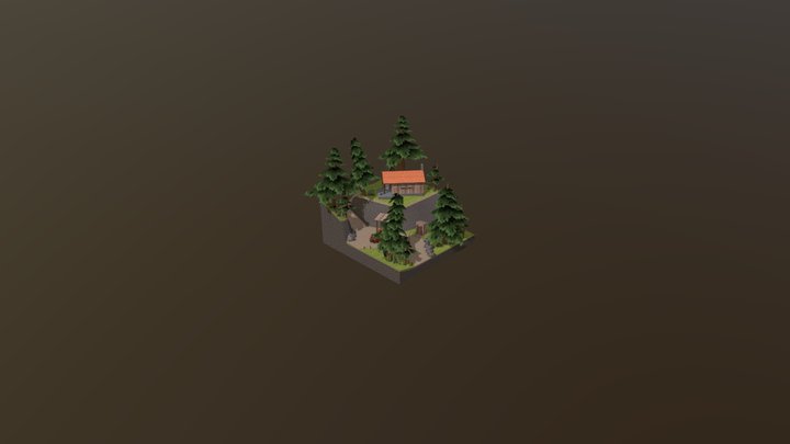 DAE_Diorama - Forest Loner 3D Model