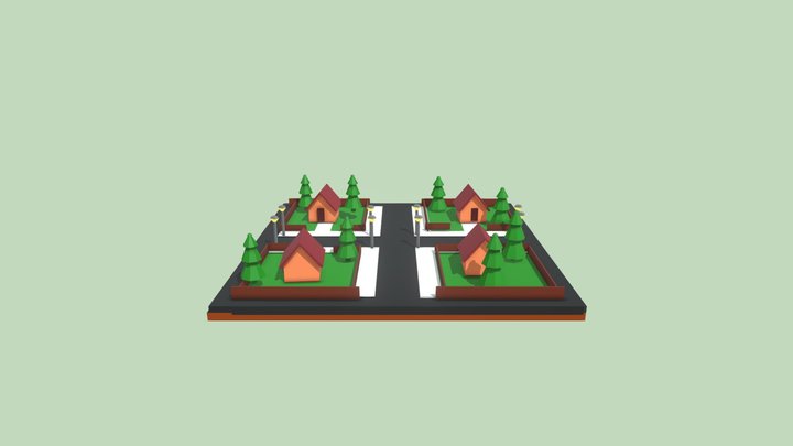 neighborhood mockup 3D Model