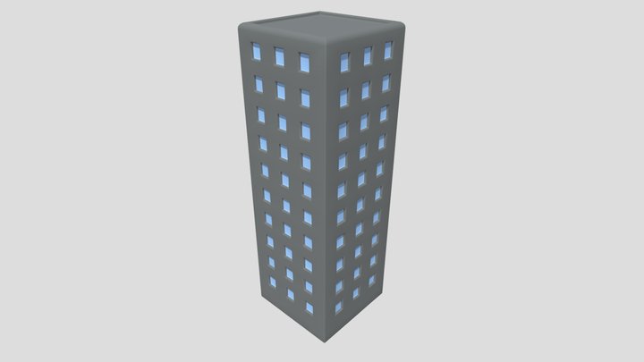 Low Poly Building (FBX) 795KB 3D Model