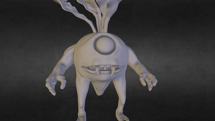 Monster Sculpt - Radish 3D Model