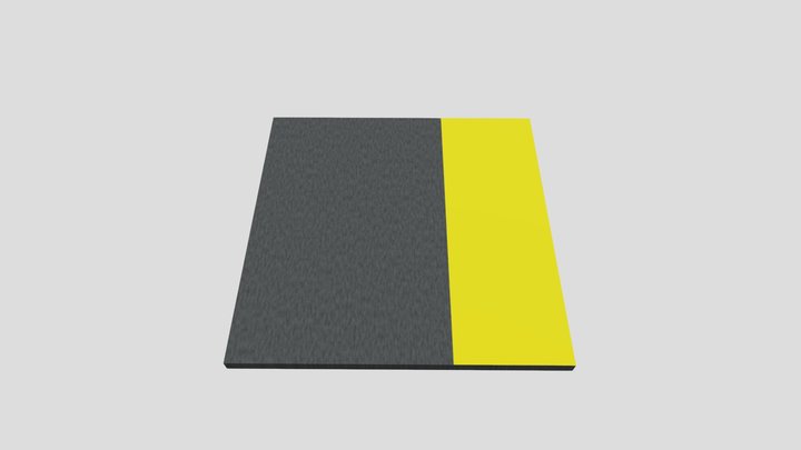 MAG Blacktop Yellow Right Half Meter Straight – Kostenloses 3D-Modell STL