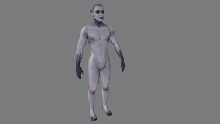 Portfolio5 Project:3D Male Model:NightmareNexus 3D Model