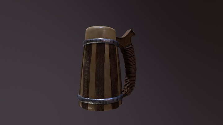 Viking Hero Beer Bust 3D Model