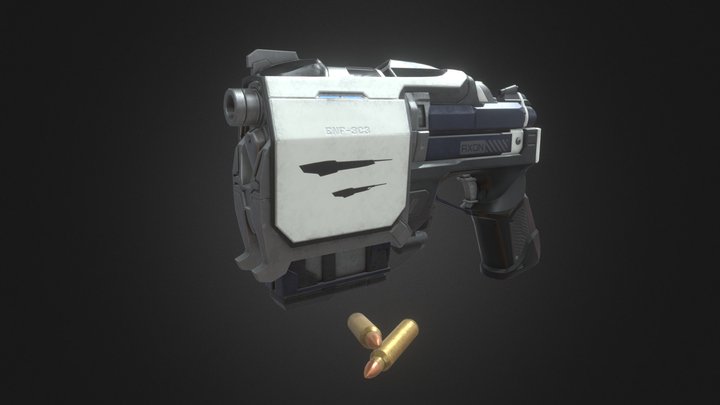 Enforcer Pistol 3D Model