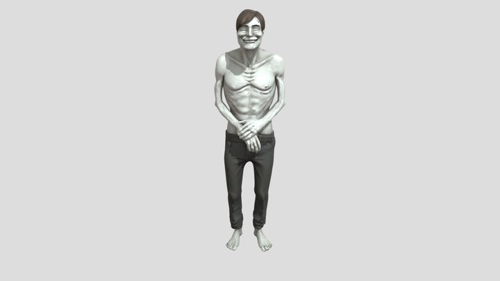 Intruder SkinWalker Бледный человек NINAH 3D Model