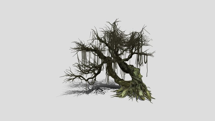 Old Tree With Vine 3d model free