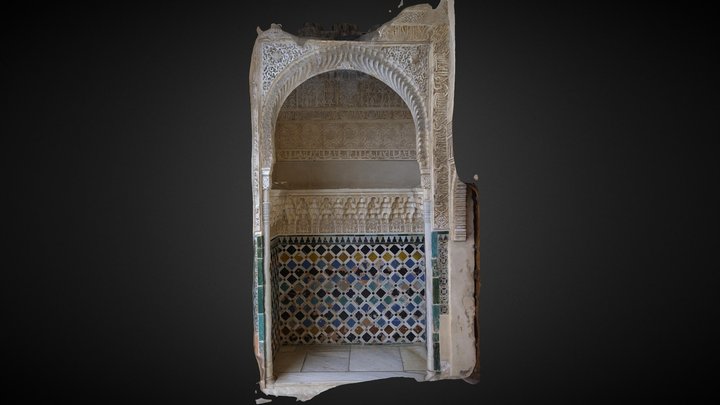 Alcove in Comares Palace of the Alhambra 3D Model