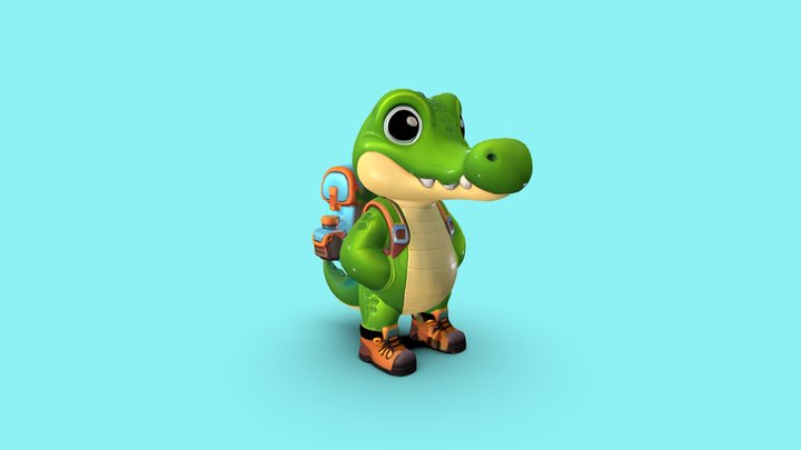 Croc 3D Model