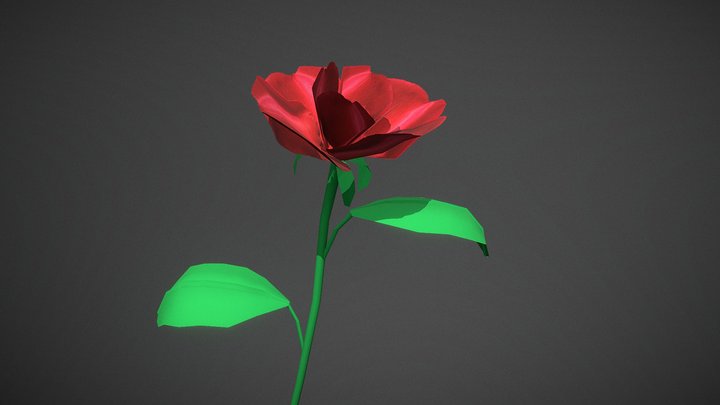 Flower - cartoon style 3D Model