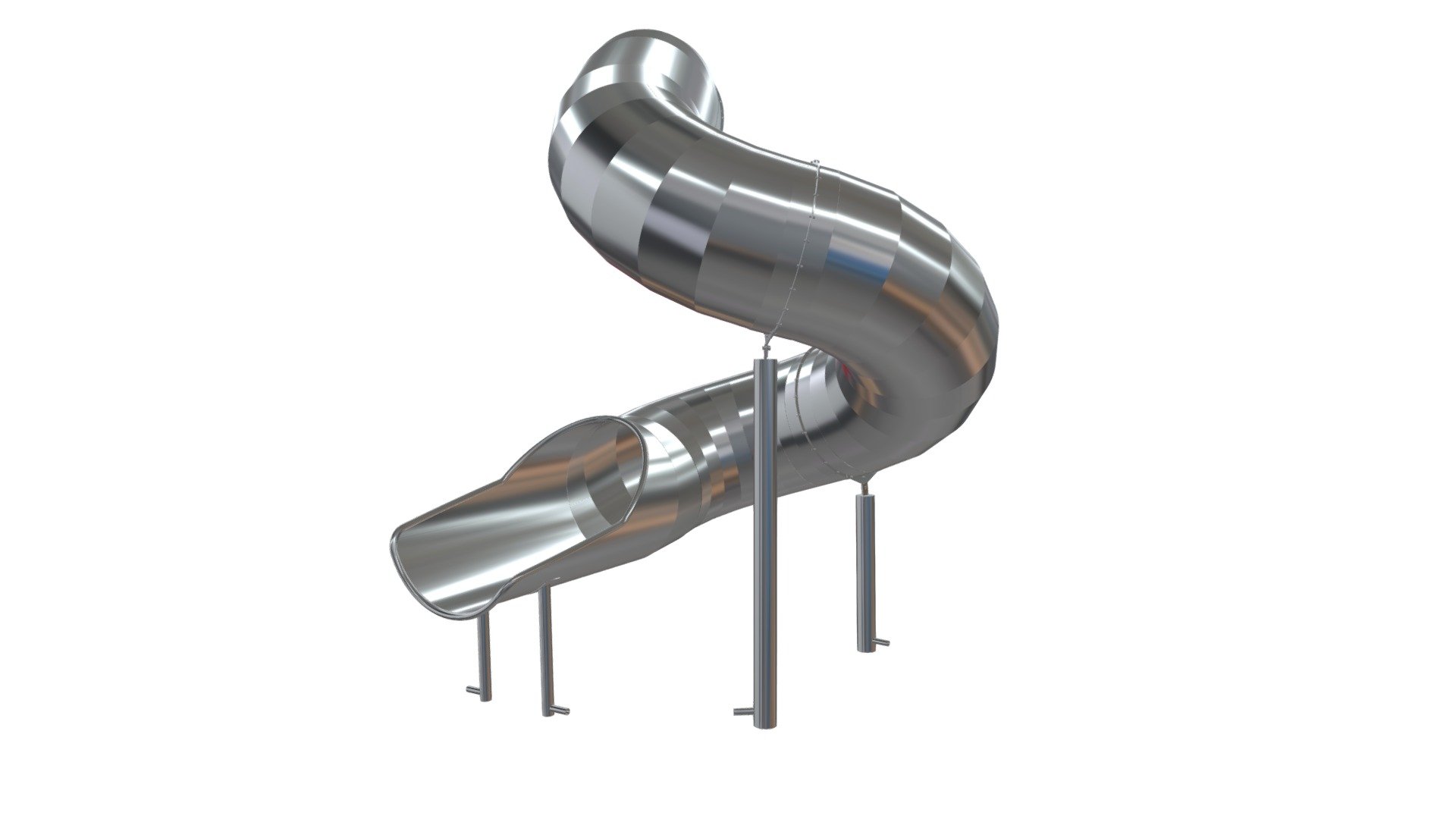 ГТП2500_340_01_00_000 - Горка тоннельная поворот — Sketchfab embed 3D viewer