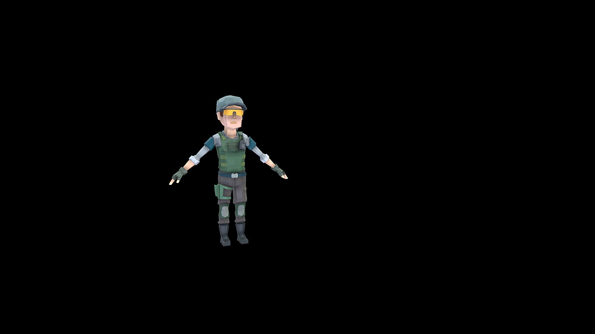 Character_Player_FBI_1_LVL 4 - 3D model by CC (@ccsf) [7d8daa7] - Sketchfab