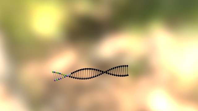 dna Blend Bem Colorido 3D Model