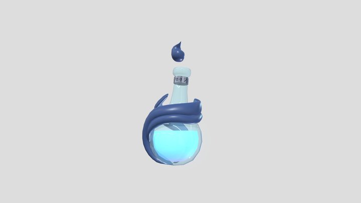 Glass Bottle 3D Model