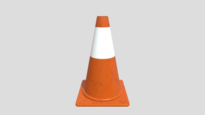 Street Cone - Low Poly 3D Model