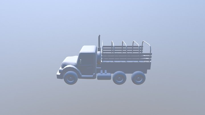 Truck Hero Assest Milestone 3D Model